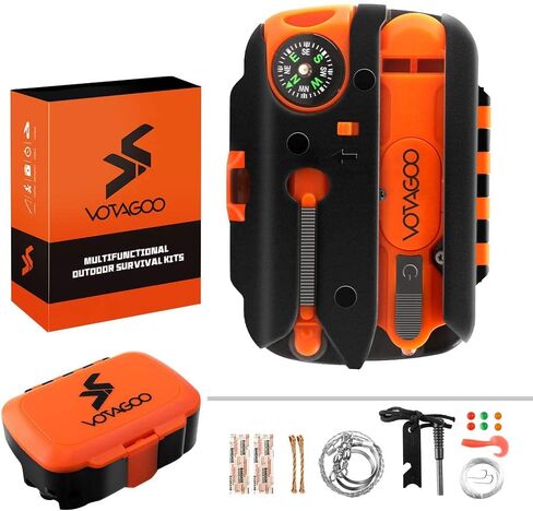 VOTAGOO Gifts for Men Dad Husband Boyfriend, Survival Gear and Emergency 13 in 1, Outdoor Survival Kits for Fishing Hiking, Professional Gear Tactical Equipment EDC Tool for Him in Saudi Arabia