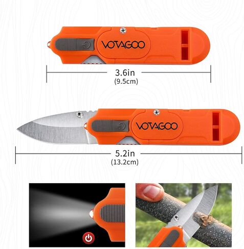 VOTAGOO Gifts for Men Dad Husband Boyfriend, Survival Gear and Emergency 13 in 1, Outdoor Survival Kits for Fishing Hiking, Professional Gear Tactical Equipment EDC Tool for Him in Saudi Arabia