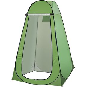 Pop Up Privacy Shower Tent, Portable Camping Shower Tent, Camping Toilet Changing Room Sun Shelter with Window for Camping and Beach, Portable Pop Up Changing Tent with Carry Bag