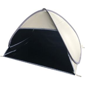 Small Head Pop Up Beach Tent with Meshed Window, Portable Beach Pet Shade for Dogs/Cats (Dark Green)