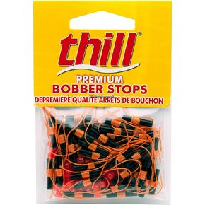 Thill Premium Bobber Stops for Fishing Floats, Fishing Gear and Accessories, 40 Pack, Fluorescent Orange in Kuwait