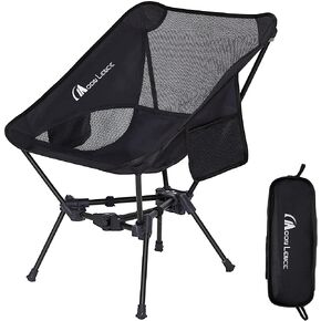 MOON LENCE Portable Camping Chair Backpacking Chair - The 4th Generation Ultralight Folding Chair - Compact, Lightweight Foldable Chairs for Hiking Mountaineering Beach