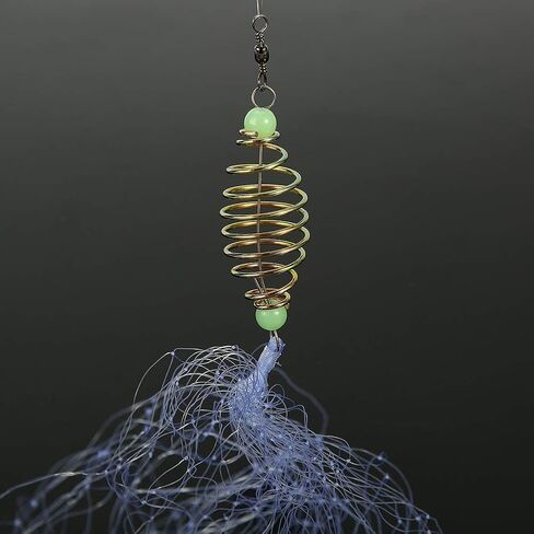 VGEBY Fishing Net, Spring Net Netting Connector with Luminous Beads Swivel Fishing Lure Fishing Hooks Fishing Tackle Accessory(10#) in Saudi Arabia