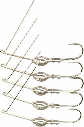 10 Guppy Minnow R Bend Spinnerbait Heads Spinner Bass Pike - Unpainted - 3/4oz - JES in Saudi Arabia
