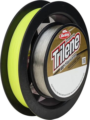 SpiderWire Stealth 8lb Braid + Trilene 100% Fluorocarbon Dual Spool, Hi-Vis Yellow/Clear, Superline Mono Equiv: 4lb in Kuwait