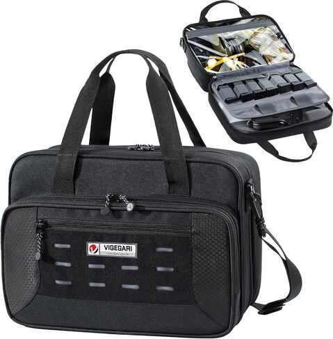 VIGEGARI Pistol Range Bag Shooting, Gun Bag for Pistols, Gun Case for Handguns, Ammo Bag, Gun Case for Handguns, Tactical Range Bag, Gun Carrying Bag, Gun Range Accessories in Saudi Arabia