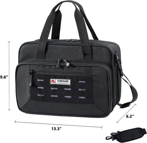 VIGEGARI Pistol Range Bag Shooting, Gun Bag for Pistols, Gun Case for Handguns, Ammo Bag, Gun Case for Handguns, Tactical Range Bag, Gun Carrying Bag, Gun Range Accessories in Saudi Arabia