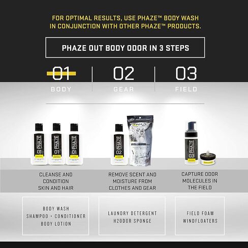 PhaZe 1 Body Wash - #1 Deer Hunter's Scent Elimination & Scent Control System! in Kuwait