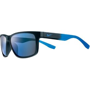 Nike EV0835-001 Cruiser R Sunglasses (One Size), Matte Black/Photo Blue Fade, Grey with Blue Sky Flash Lens in Saudi Arabia