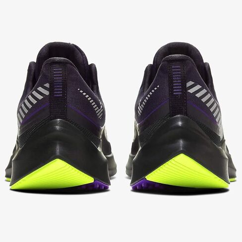 Nike Women's Air Zoom Winflo 6 Shield Running Shoes (Black/Lime/Purple, Numeric_11) in Saudi Arabia