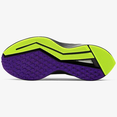 Nike Women's Air Zoom Winflo 6 Shield Running Shoes (Black/Lime/Purple, Numeric_11) in Saudi Arabia