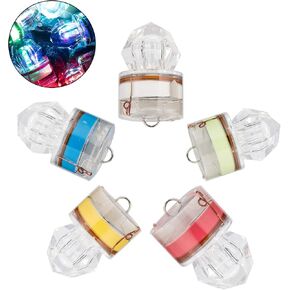 Dr.Fish LED Fishing Lures Assortment Deep Drop LED Fishing Spoons Underwater Flasher Diamond Lights Trolling Lures Halibut Rig in Kuwait
