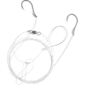 UMT Blackfish Snafu Rig 1, 5 &10 Pack Option -Size 3/0 BKK Octopus Hook - 60lb Heavy Duty Fluorocarbon, Dropper Loop - Hand Tied - Uncle Mo’s Saltwater Tackle Savage 17 Fathom Tautog Rig in Kuwait