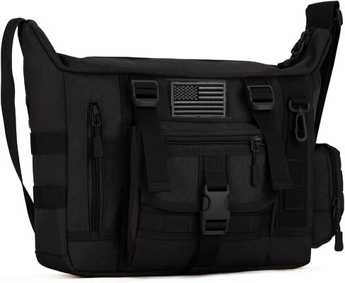 ArcEnCiel Tactical Messenger Bag Men Military MOLLE Sling Shoulder Pack with Patch in Saudi Arabia