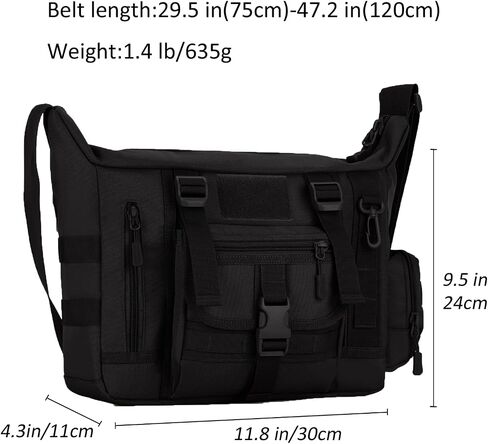 ArcEnCiel Tactical Messenger Bag Men Military MOLLE Sling Shoulder Pack with Patch in Saudi Arabia