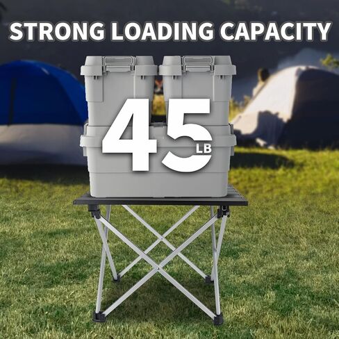 GEERTOP Portable Folding Camping Table Lightweight Aluminum Table Top Fold Up Camp Side Table Collapsible Beach Table for Outdoor Camping Picnic Backpacking BBQ Cooking in Saudi Arabia