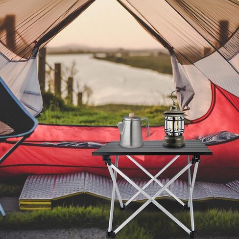 GEERTOP Portable Folding Camping Table Lightweight Aluminum Table Top Fold Up Camp Side Table Collapsible Beach Table for Outdoor Camping Picnic Backpacking BBQ Cooking in Saudi Arabia