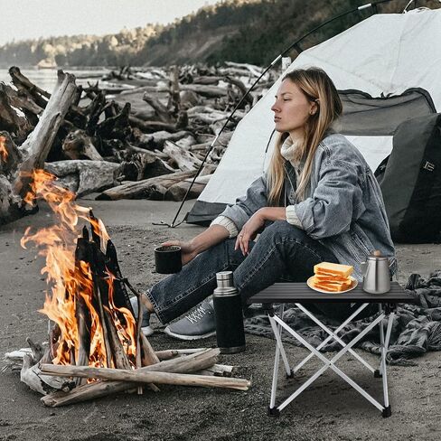 GEERTOP Portable Folding Camping Table Lightweight Aluminum Table Top Fold Up Camp Side Table Collapsible Beach Table for Outdoor Camping Picnic Backpacking BBQ Cooking in Saudi Arabia