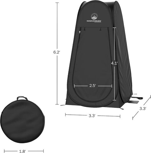 Wakeman Outdoors Pop Up Pod - Instant Shower Tent, Dressing Room, or Portable Toilet Stall with Carry Bag for Camping, Beach, or Tailgate in Saudi Arabia