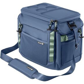 CleverMade 55-Pound Outdoor Performance Cooler Bag, Black Obsidian, 18" x 12.5" x 14.25", Made from Recycled Materials