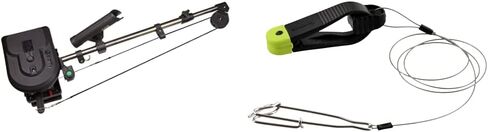 Scotty #1106B Depthpower Electric Downrigger w/ 60-Inch Telescopic Boom & Swivel Base, Rod Holder, Braided Line Black in Kuwait