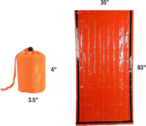 مأوى البقاء على قيد الحياة في حالات الطوارئ، كيس بيفي الحراري للطوارئ، كيس نوم للبقاء على قيد الحياة، كيس مقاوم للماء، كيس نوم مايلر، أكياس نوم في حالات الطوارئ للبقاء على قيد الحياة، كيس بيفي محمول خفيف الوزن للتخييم in Kuwait