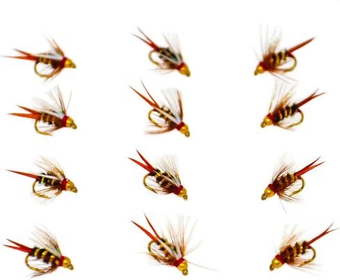 Outdoor Planet Top Trout Assortment Dry Flies/Nymph Flies/Attractor/Wet Flies for Trout Fly Fishing Flies in Kuwait
