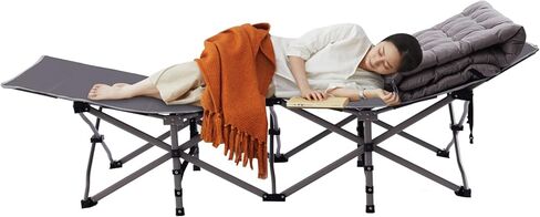 سرير تخييم قابل للطي من سنكورين، سرير تخييم قابل للطي بوزن 440 رطل، سرير تخييم قابل للطي للبالغين مع وسادة سميكة، سرير قابل للطي محمول كرسي صالة للشاطئ في الحديقة والتخييم وحمام السباحة ودباغة الشمس in Kuwait