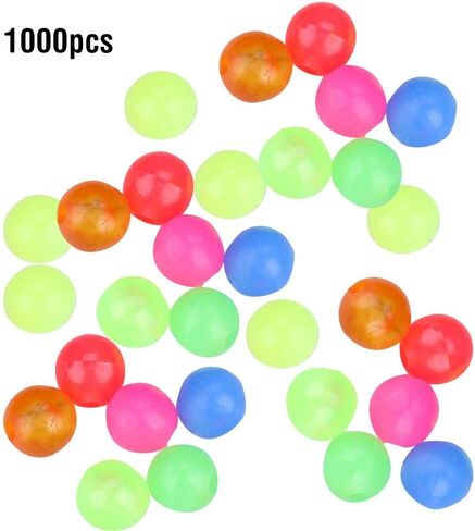 Zerone 1000PCS Artificial Fishing Baits Plastic Round Beads Fishing Tackle Lures Swimbait Bass Lures Outdoor Fishing in Saudi Arabia