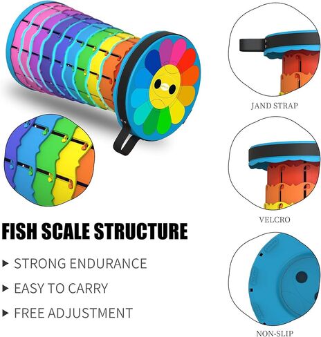 ALEVMOOM Upgraded Portable Collapsible Folding Stool with Cushion Retractable Telescoping Stool for Adults Sturdy Capacity 440lbs Camping Chair for Outdoor Hiking Garden with Bag,Carabiner in Saudi Arabia