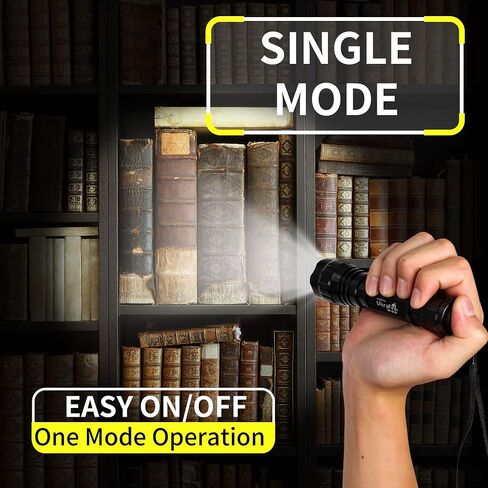 ULTRAFIRE LED Single Mode Flashlight with 4 PCS UFB18 and Charger, 500 Lumens Mini Tactical Flashlight Kit for Hiking Camping Outdoor Emergency in Saudi Arabia