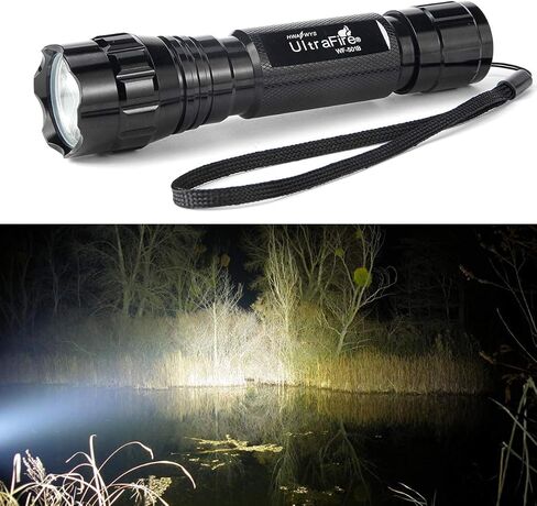 ULTRAFIRE LED Single Mode Flashlight with 4 PCS UFB18 and Charger, 500 Lumens Mini Tactical Flashlight Kit for Hiking Camping Outdoor Emergency in Saudi Arabia