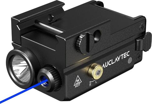 AUCLAYTEC Pistol Flashlight Green Laser Combo 420 Lumens Pistol Light Recharge Tatical Flashlight Fits for Picatinny MIL-STD-1913 Rail, Fits for Glock (with Built-in Battery) in Kuwait