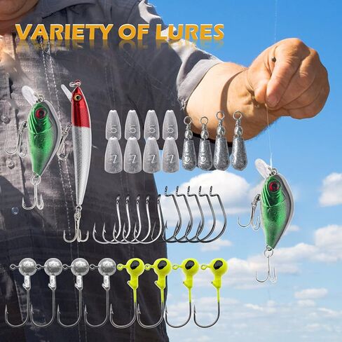 مجموعة طُعم الصيد، أدوات صيد الأسماك، بما في ذلك الديدان البلاستيكية والديدان المعدنية الصلبة، ضفادع VIB Jigs، معدات صيد الأسماك لسمك السلمون المرقط، 70/87/181 قطعة من أدوات صيد الأسماك in Kuwait