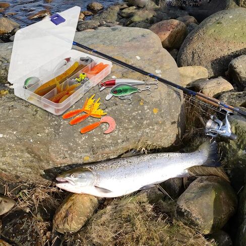 مجموعة طُعم الصيد، أدوات صيد الأسماك، بما في ذلك الديدان البلاستيكية والديدان المعدنية الصلبة، ضفادع VIB Jigs، معدات صيد الأسماك لسمك السلمون المرقط، 70/87/181 قطعة من أدوات صيد الأسماك in Kuwait