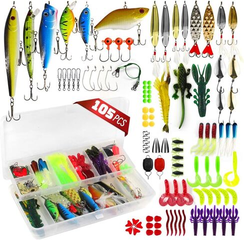 ABEISA الصيد إغراء عدة صندوق معالجة الصيد سويم سبينيربايتس ملاعق البلمة VIB بوبر طعوم لينة تكساس تلاعب الصيد السنانير in Kuwait