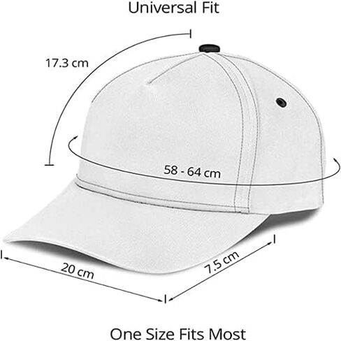 قبعة بيسبول ENCYCOM Drummer - قبعة موسيقية - قبعة قابلة للتخصيص، قبعة لمحبي البيسبول الموسيقى للرجال والنساء للجنسين مقاس واحد يناسب الجميع in Kuwait