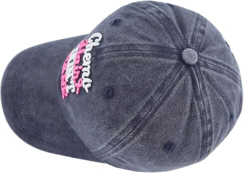 Fxbwhtey Chemo Hair Don't Care Baseball Cap for Men Women, Adjustable Washed Cotton 3D Embroidered Pink Ribbon Hat in Saudi Arabia