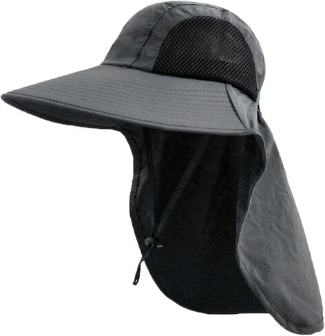 Sun Hat for Men Women with Neck Flap,UPF 50+ UV Protective Hiking Fishing Hats,Wide Brim Sun Hat for Women&Men in Saudi Arabia