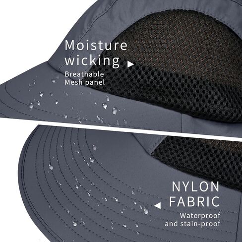 Sun Hat for Men Women with Neck Flap,UPF 50+ UV Protective Hiking Fishing Hats,Wide Brim Sun Hat for Women&Men in Saudi Arabia