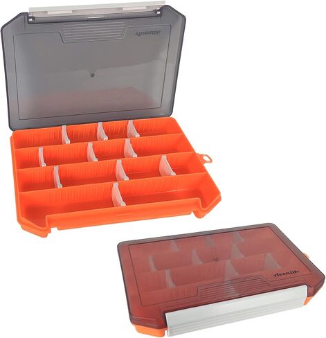 Aventik Fly Box Portable Jig Head Storage Ice Box Crappie Bass Lure Box Jig Storage Fishing Tackle Box 8.2x5.4x1inch (Blue with foam) in Kuwait