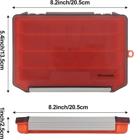Aventik Fly Box Portable Jig Head Storage Ice Box Crappie Bass Lure Box Jig Storage Fishing Tackle Box 8.2x5.4x1inch (Blue with foam) in Kuwait
