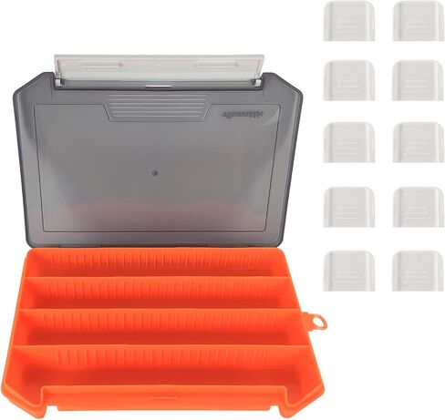 Aventik Fly Box Portable Jig Head Storage Ice Box Crappie Bass Lure Box Jig Storage Fishing Tackle Box 8.2x5.4x1inch (Blue with foam) in Kuwait