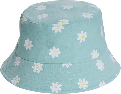 Pistha Print Bucket Hat for Women Men Reversible Double Side Wear Sun Hat Summer Travel Beach Packable Fisherman Hat Outdoor Cap Green in Saudi Arabia