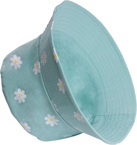 Pistha Print Bucket Hat for Women Men Reversible Double Side Wear Sun Hat Summer Travel Beach Packable Fisherman Hat Outdoor Cap Green in Saudi Arabia