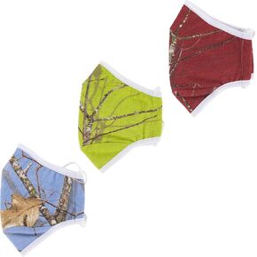 Camo 3-ply Fabric Face Mask with Adjustable Straps