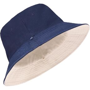 Oversize XXL Bucket Hat, Extra Large Unisex Reversible Cotton Bucket Hats, Double Side Wear Fishing Hat Summer Sun Hat
