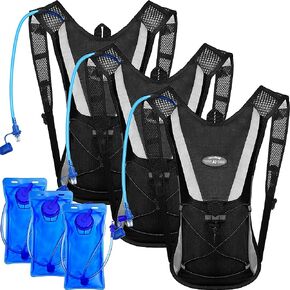 حقيبة ظهر للترطيب مكونة من 3 قطع من ريجيناري مع مثانة مياه سعة 2 لتر، حقيبة ظهر للمشي لمسافات طويلة مع حقيبة ظهر للترطيب في المثانة المائية للمشي لمسافات طويلة في الهواء الطلق والجري وركوب الدراجات والتخييم للرجال والنساء in Kuwait
