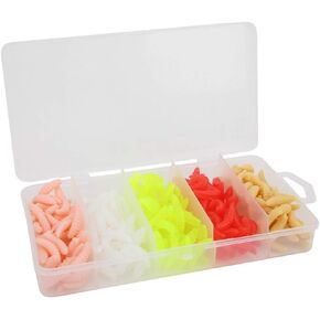 طعم صيد السمك من تافوكو، طعم ناعم، طعم صيد السمك، 250 قطعة 2 سم محاكاة Tenebrio Molitor ملحق طعم السمك لصيد الأسماك في المياه العذبة في البحر in Kuwait