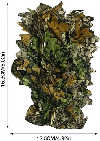 Ghillie Suit Accessories 3D Leaf Camo Gloves Leafy Camouflage Hunting Suits Gloves Outdoor Anti-Slip Sports Hunting Gloves for Men in Saudi Arabia